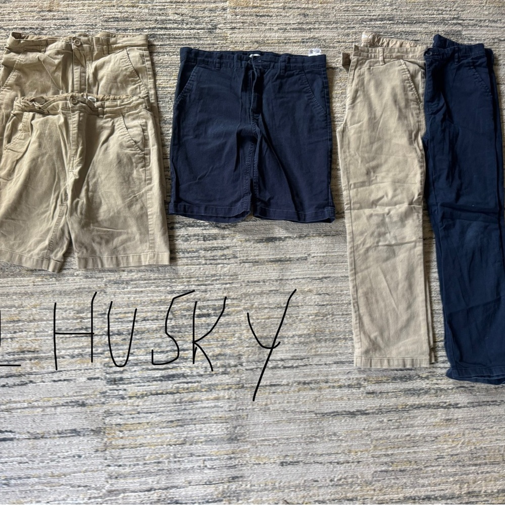 Boys 12 Husky chino shorts and pants set